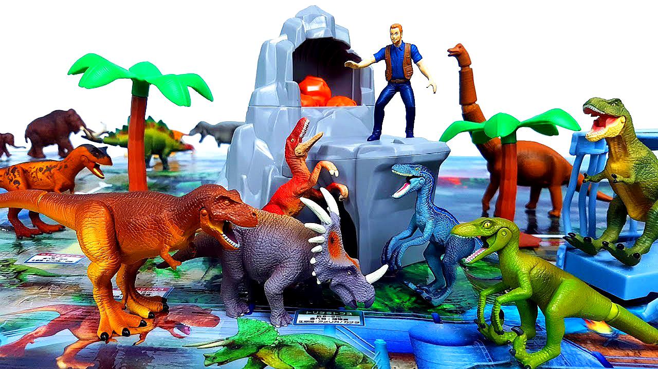 "积木玩具秀"之早教视频:小恐龙玩具展示
