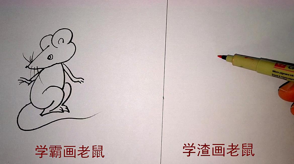 老鼠简笔画怎么画