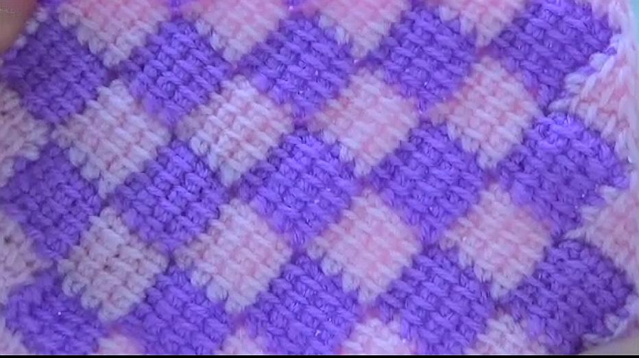 4钩针编织双色扇形花,正反颜色不一样,织毛毯,坐垫都好看  11:20  来