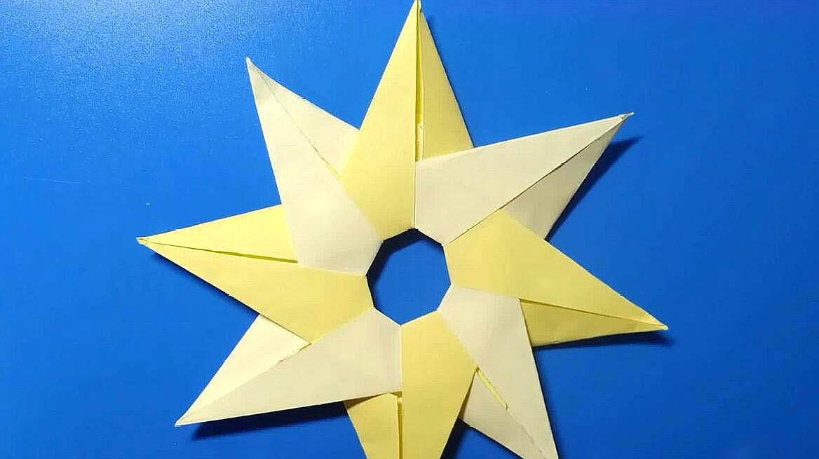 手工折纸:一个简单的组合飞镖,好玩有趣!