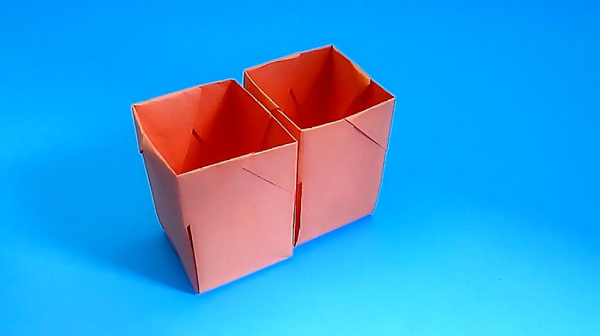 非常实用的收纳盒,简单易学,手工折纸视频教程