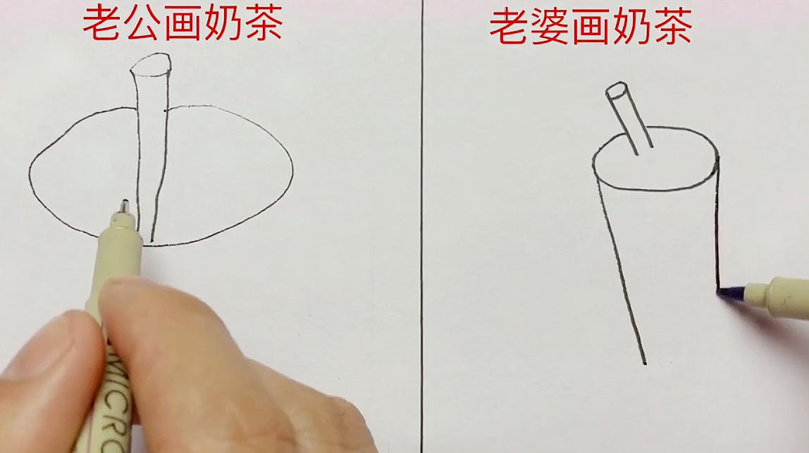 简笔画奶茶怎么画