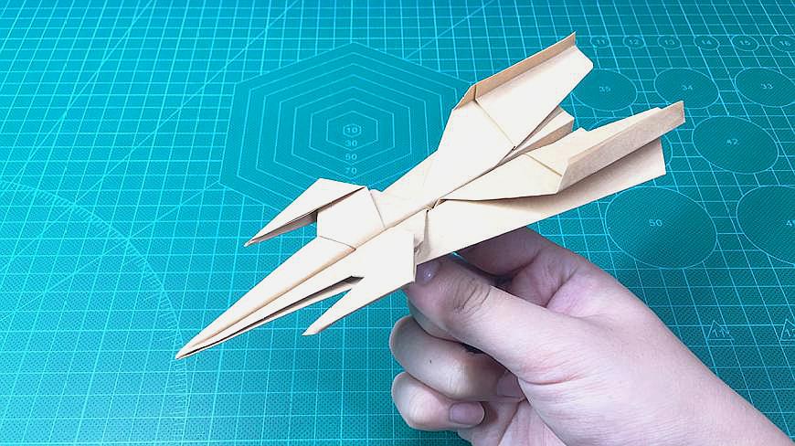 纸飞机中的战斗机,简直太炫酷了,关键还简单!