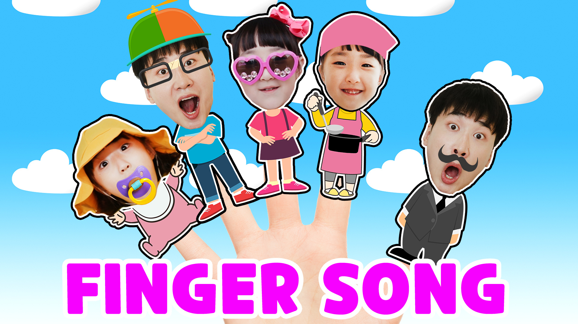 一起来唱finger family song 手指家族趣味儿歌吧