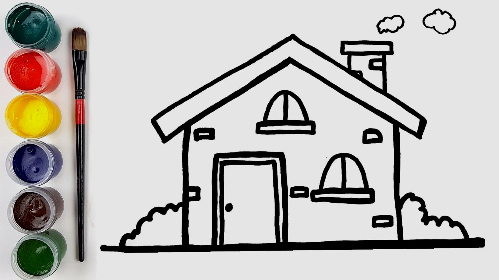 卡通可爱小房子图片素材免费下载 - 觅知网