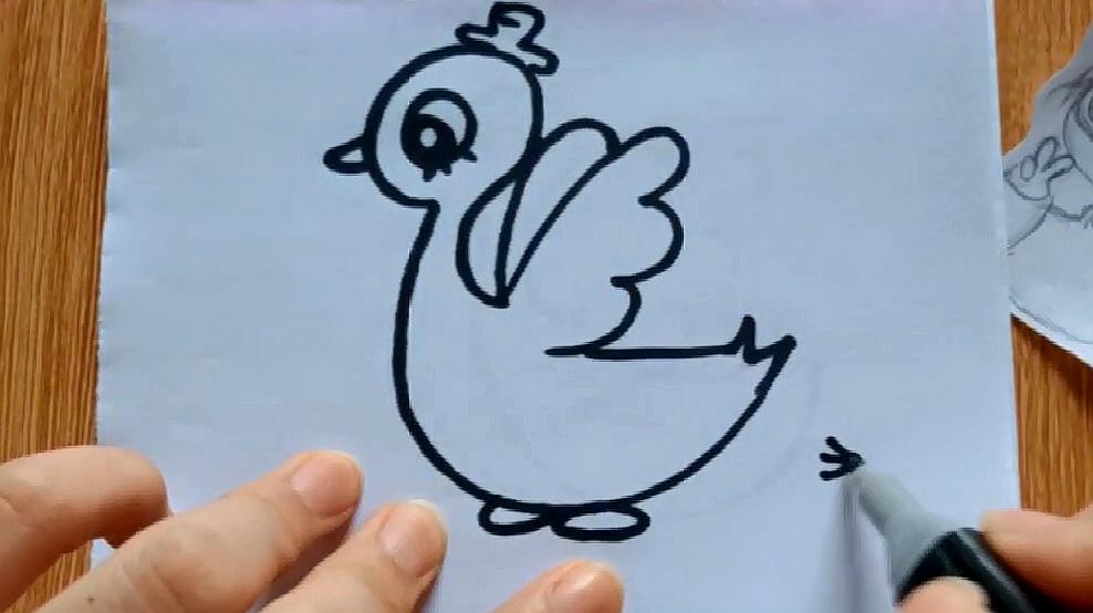 孩子一分钟学画画.儿童简笔画教学视频大全,鸭子先生张开翅膀啦