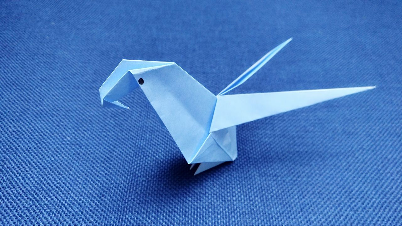 纸鸟的简单折法