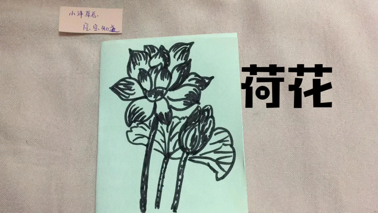 荷花简笔画怎么画