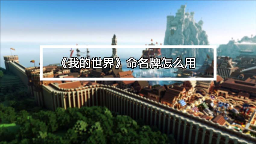 《我的世界》命名牌怎么用?