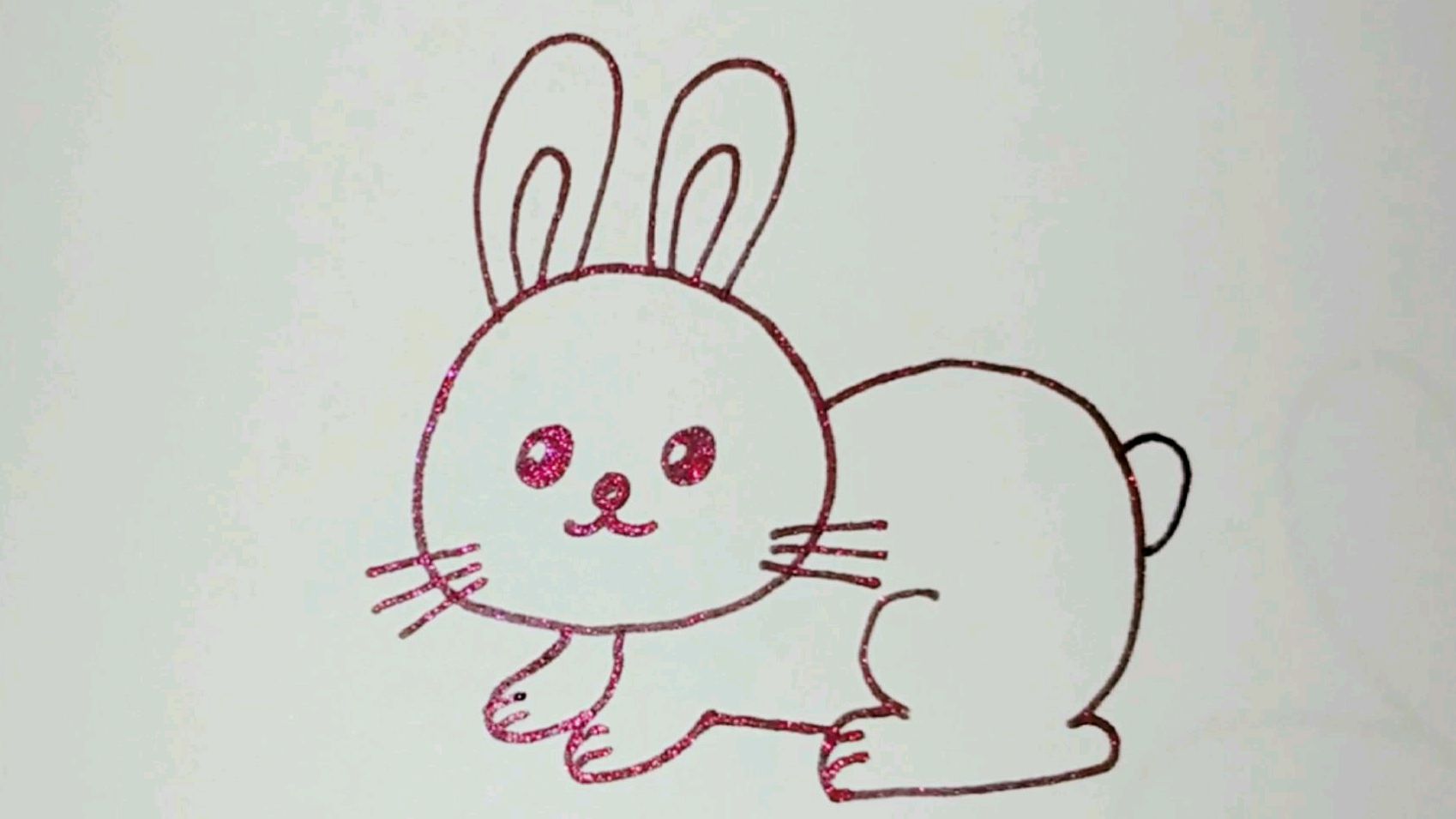 小兔子简笔画,可爱又呆萌!