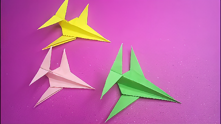 艺术生活之折纸教程:小飞机,简单易学!