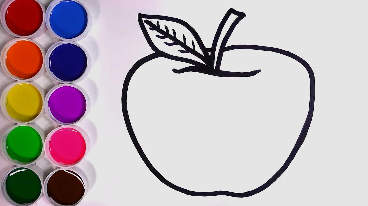 简易画教你怎么画苹果