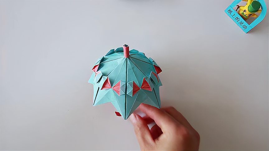 手工折纸雨伞,手把手教你折叠一把简单又漂亮的小雨伞
