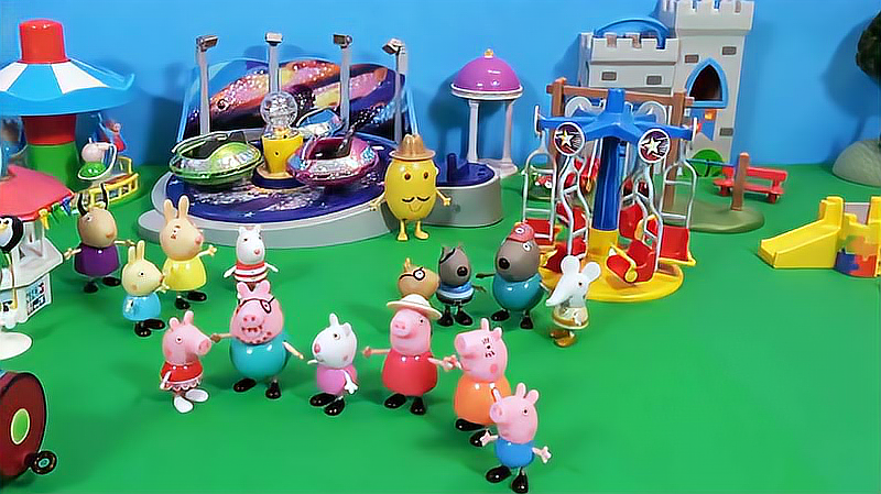 "玩具大联萌"之早教视频:小猪佩奇积木玩具