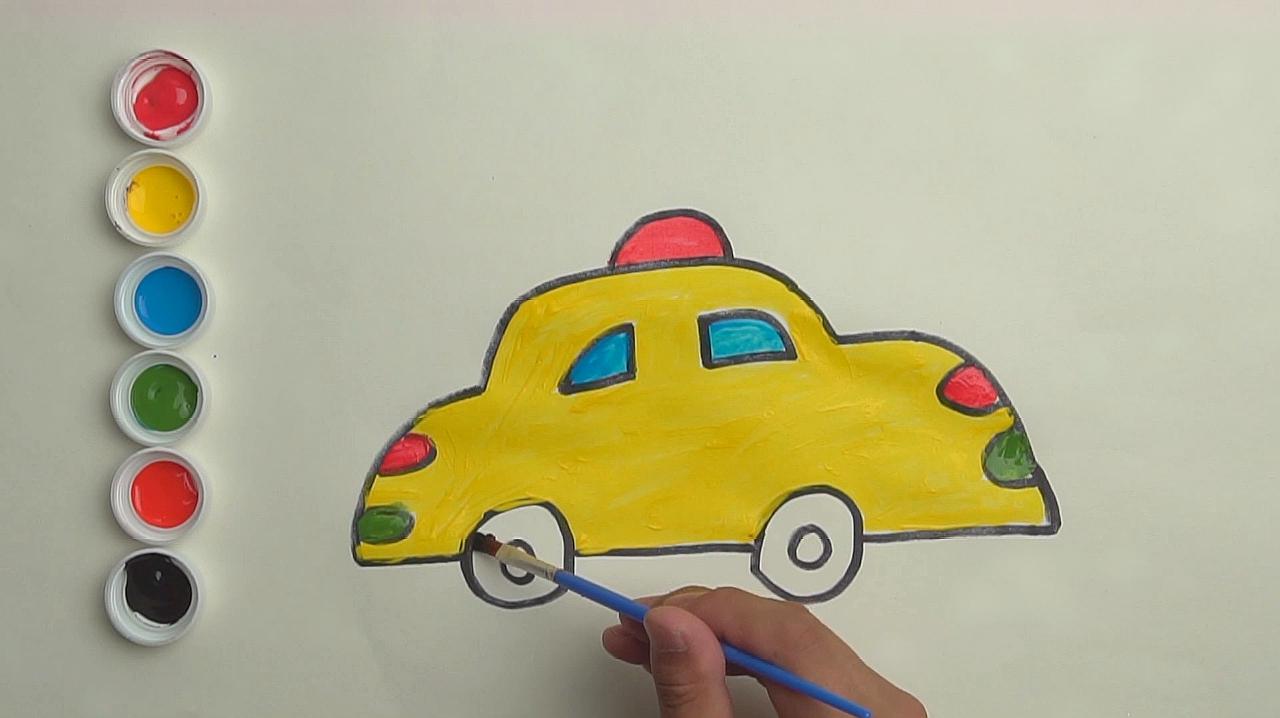 车子简笔画,一起来画小汽车,简单又好学!