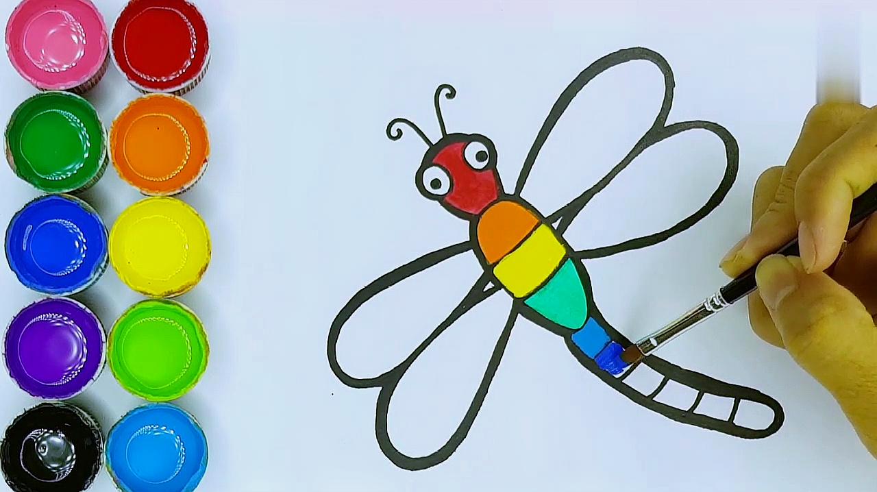 简易画教你怎么画一只蜻蜓