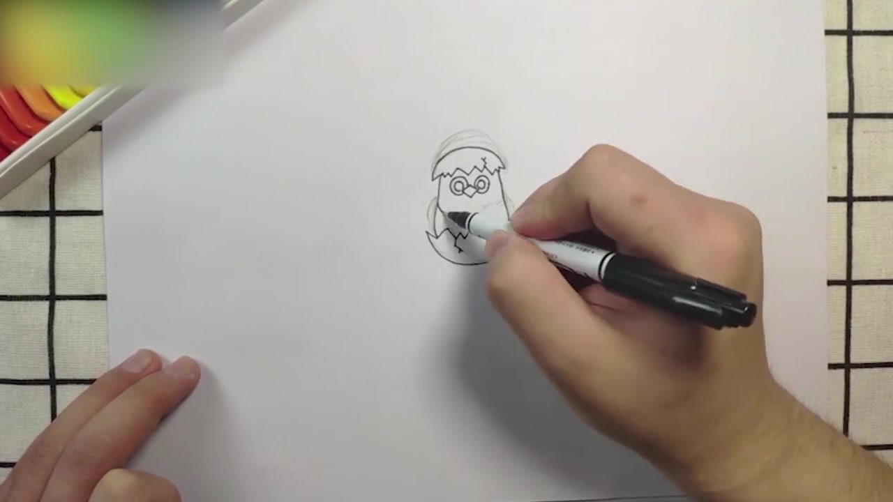 小鸡简笔画怎么