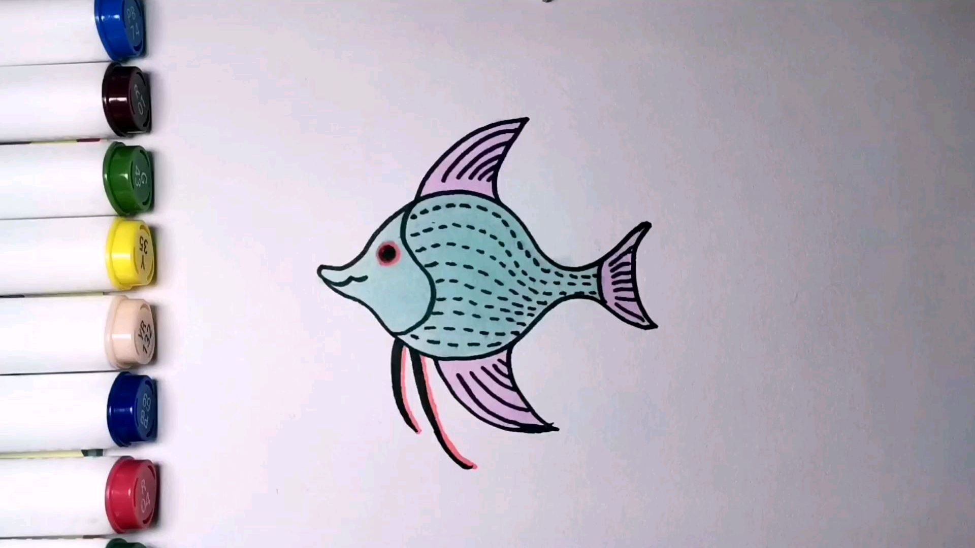 海洋动物怎么画?