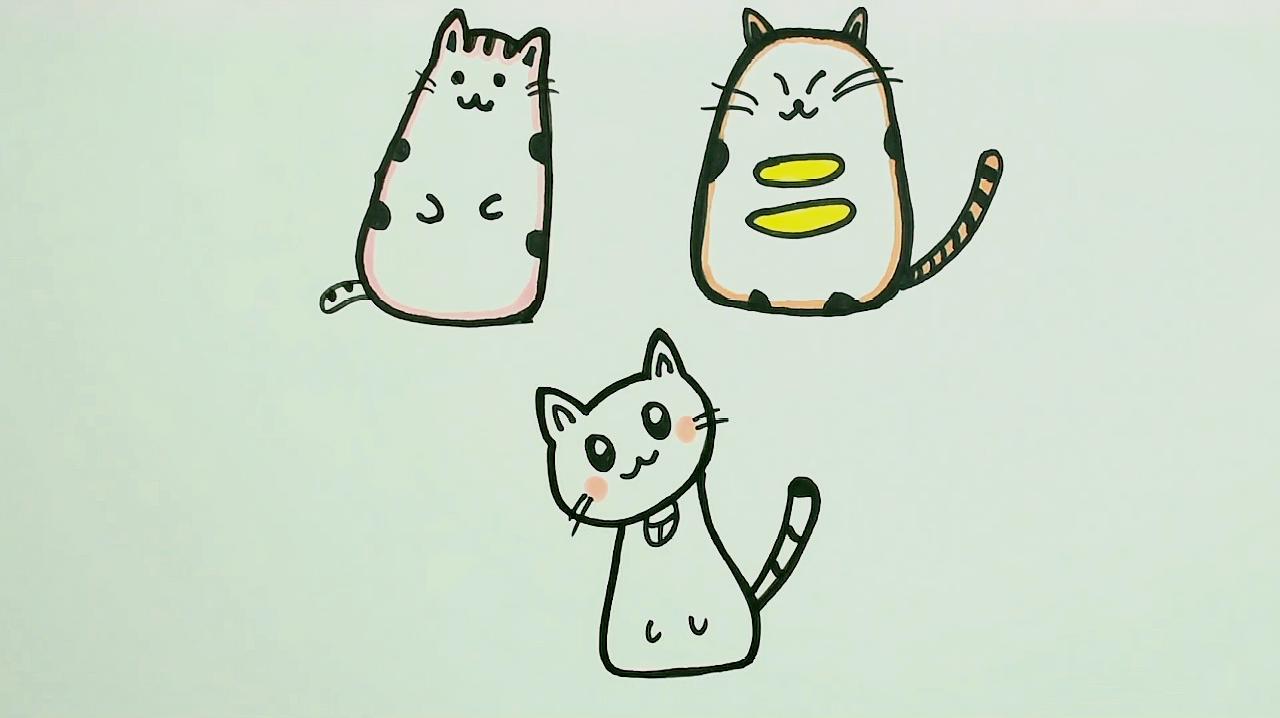 猫的简笔画 生动可爱 有趣好玩 一起来看看吧