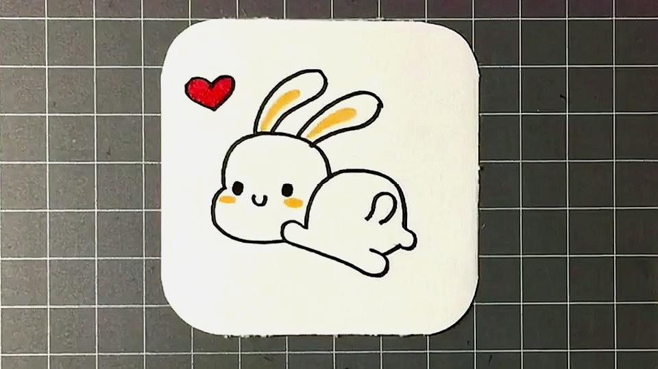 简笔画:画一只小兔子送给你,这么可爱的小兔子你喜欢吗?