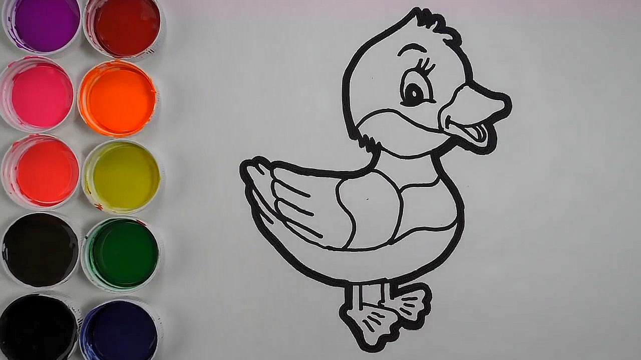 简易画教你怎么画小鸭子