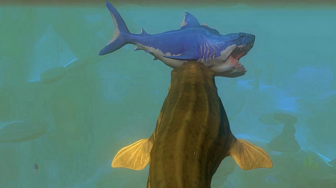 海底大猎杀52 倾齿龙vs巨齿鲨 巨齿鲨真的是海洋最厉害的吗