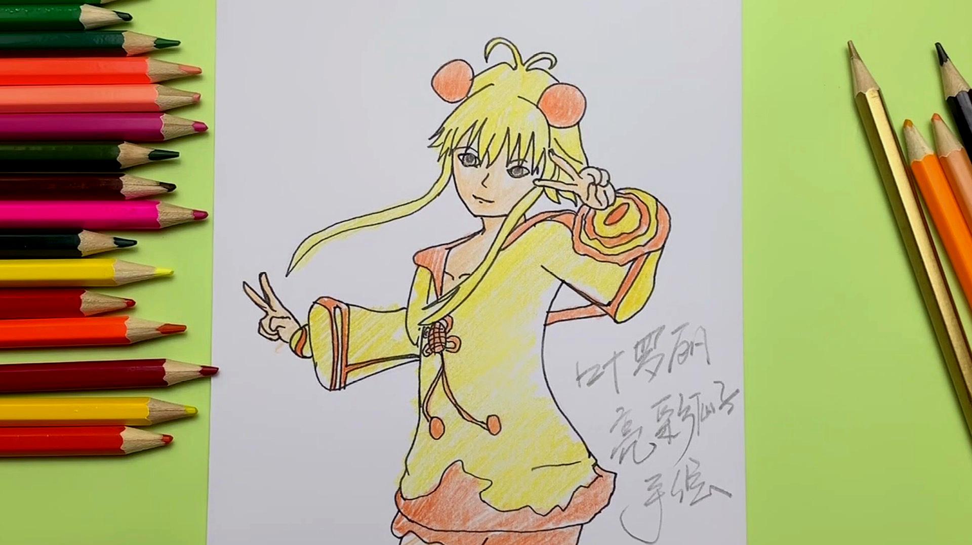 儿童手绘教程:叶罗丽亮彩仙子卡通简笔画,你喜欢吗?