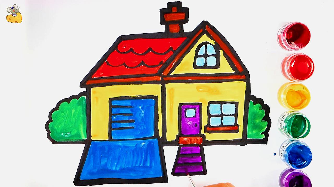 简易画教你画漂亮的小房子,是不是很简单?