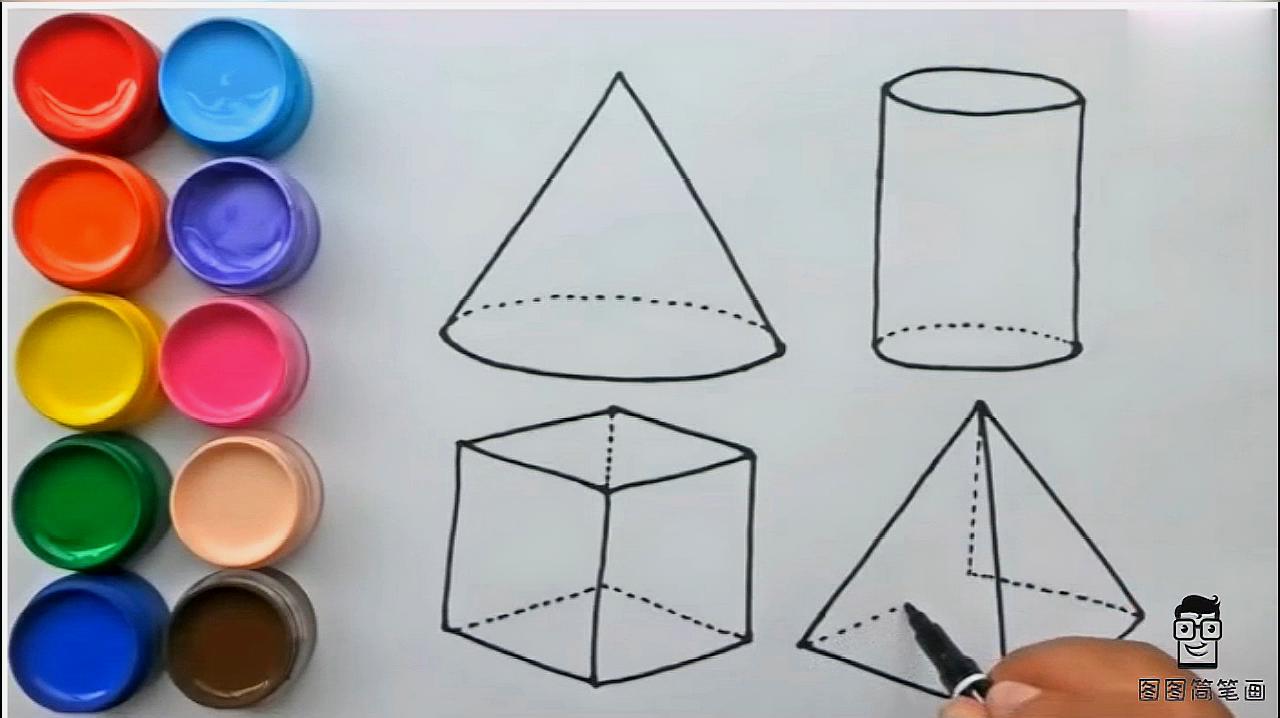 服务升级 3几何篮球:先画出一个圆形,再画出一个大的圆形,画出几条