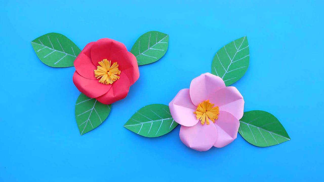 教你用纸做漂亮的花朵,做法非常简单,用来装饰美美哒