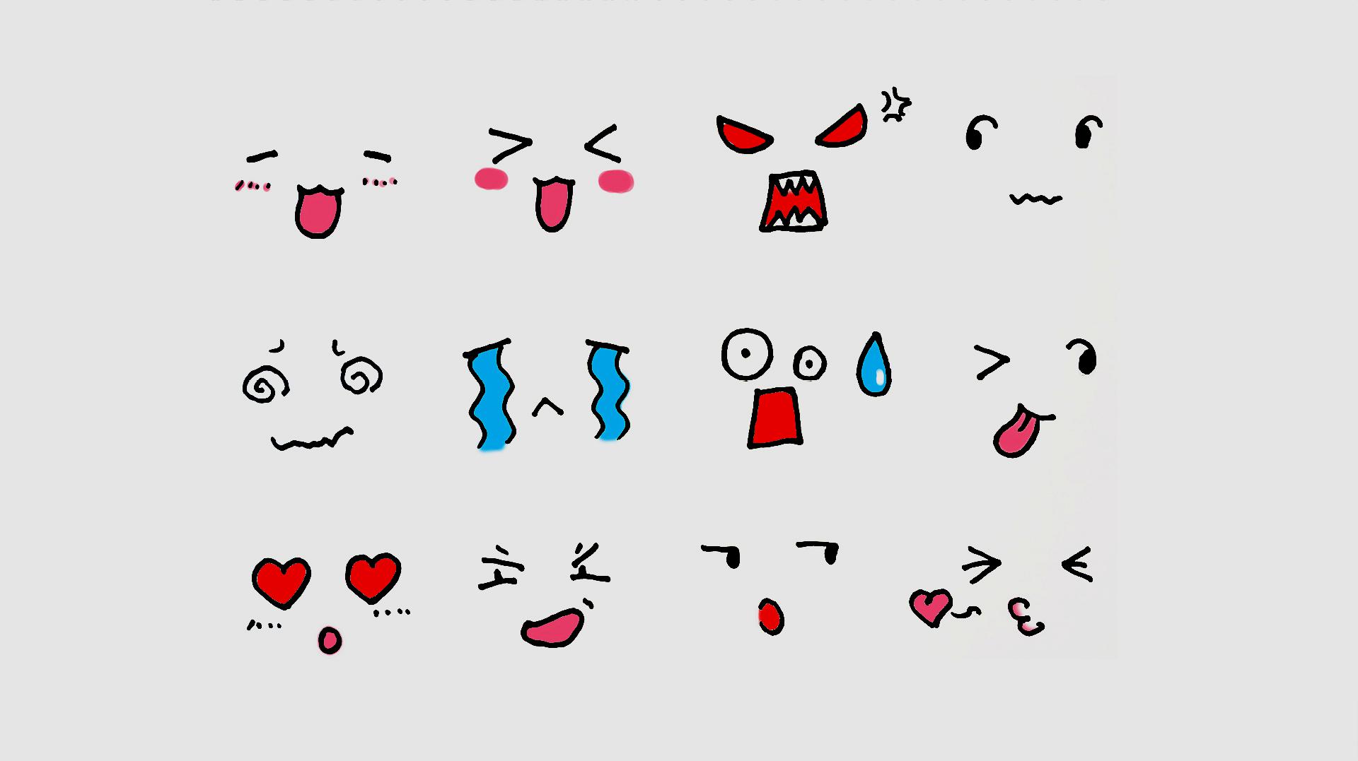 12种不同表情简笔画,选一款匹配你此刻的心情吧