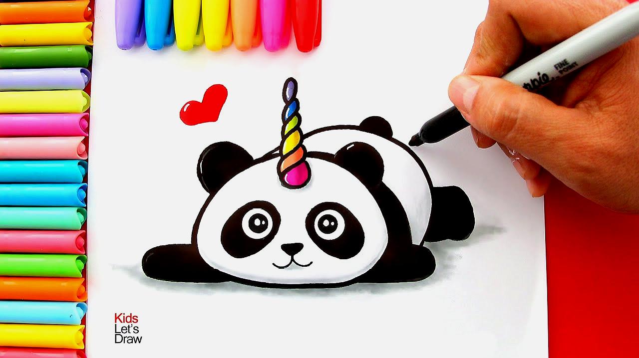 熊猫全身简笔画怎么画