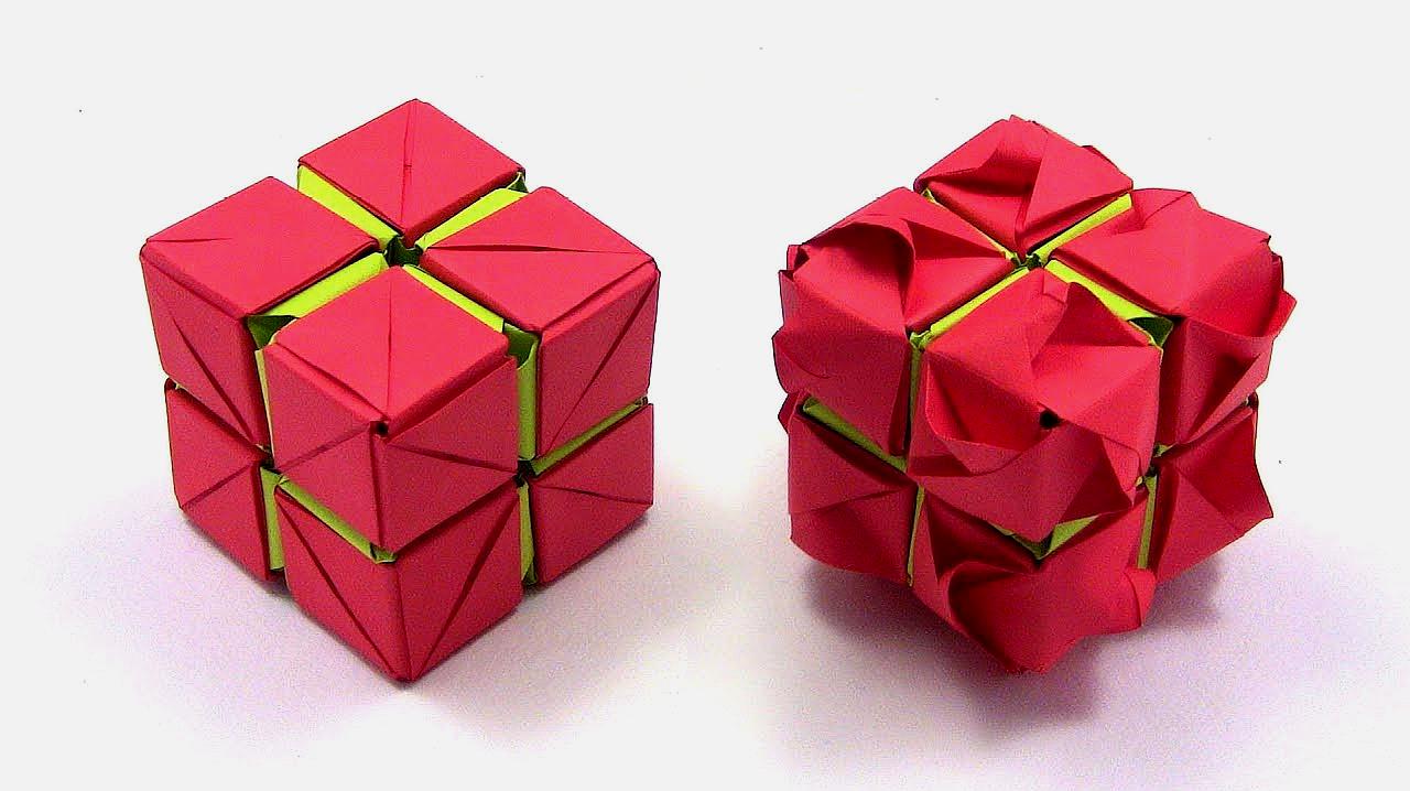 这个折纸方块居然会变形!原来折纸还能这么玩,真有意思!
