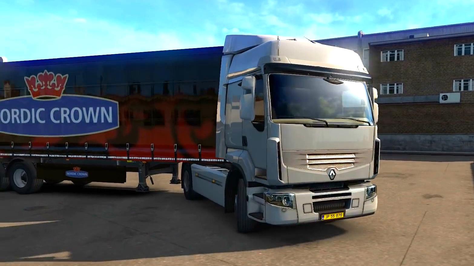 欧洲卡车模拟2 - 雷诺premium重卡,运输宠物食品