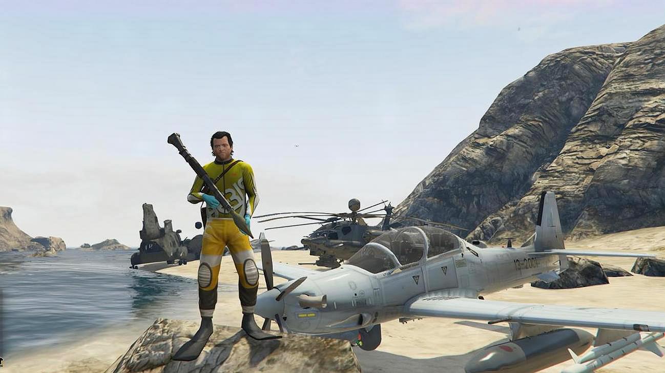 服务升级 6gta5:狙击手麦克"开着武装直升机带杰西挑战高空跳伞"她敢