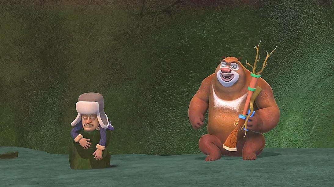 动画片《熊出没》片段合集,熊兄弟与光头强搞笑对决的