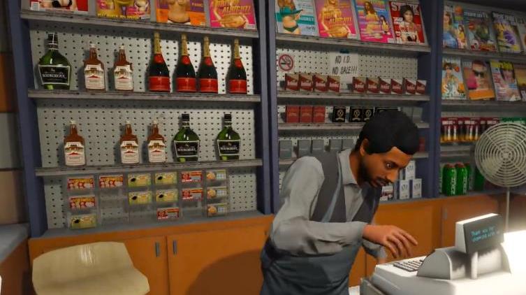 gta5:用奇葩的武器去抢劫商店会发生什么?