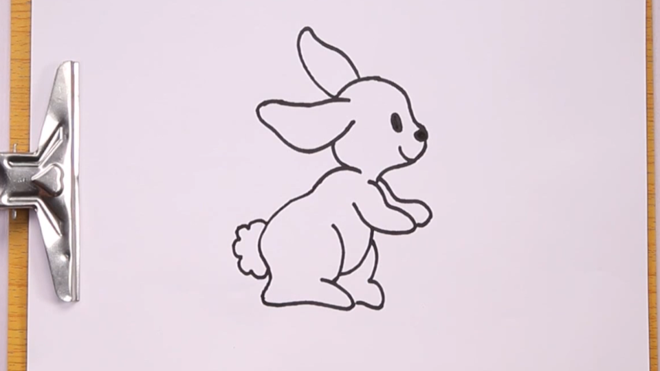 如何3步画出一只可爱的小兔子?