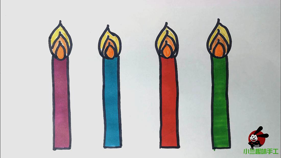 教你蜡烛的画法简单又形象