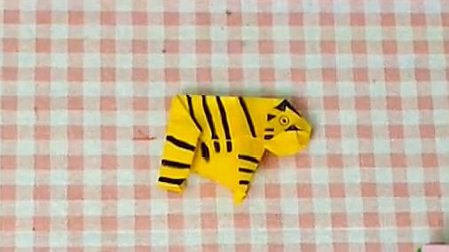 折纸老虎:教你折可爱的小老虎,你学会了吗?