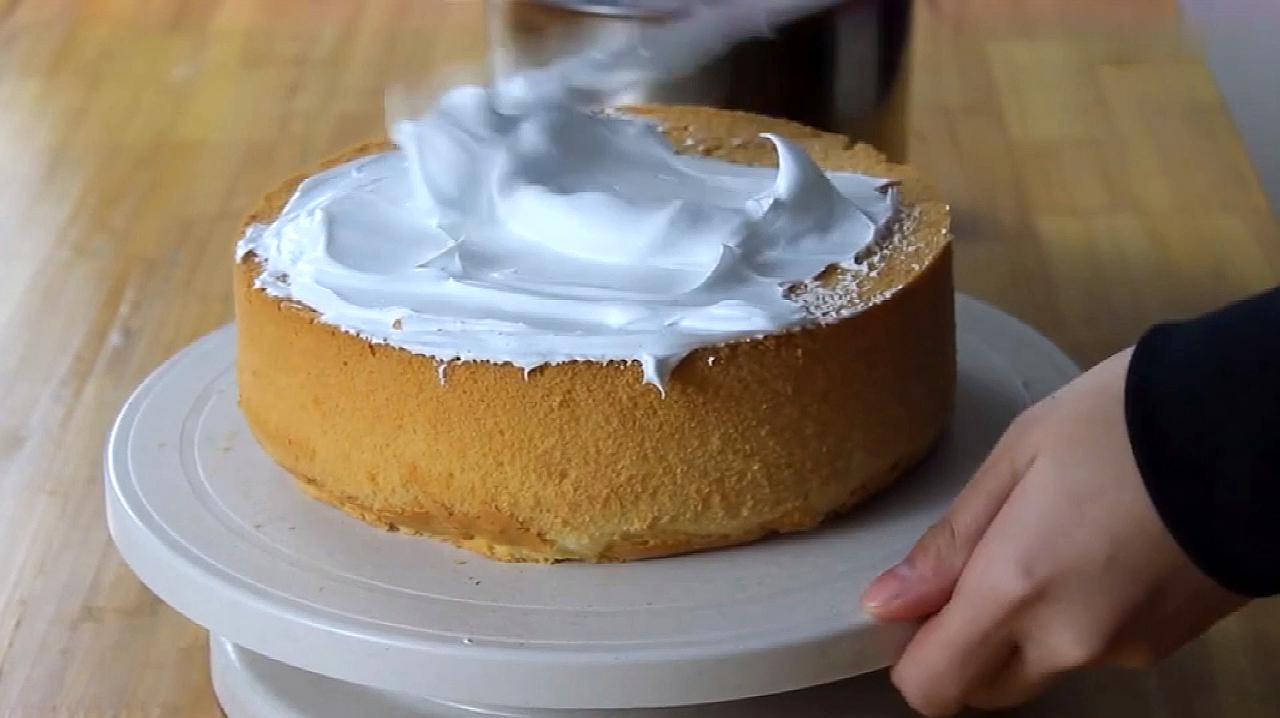 奶油蛋糕的做法,家庭版奶油蛋糕制作教程!简单易学!