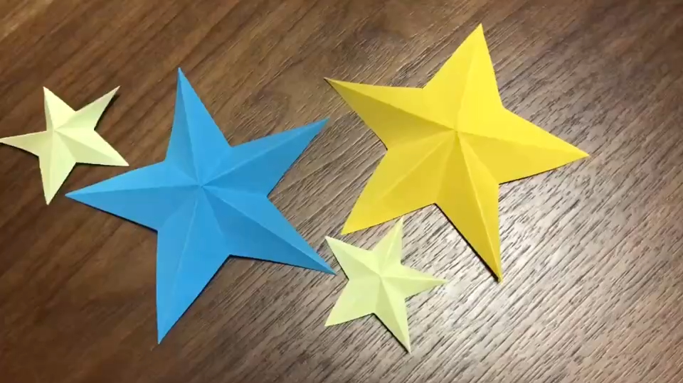 立体五角星折纸教程