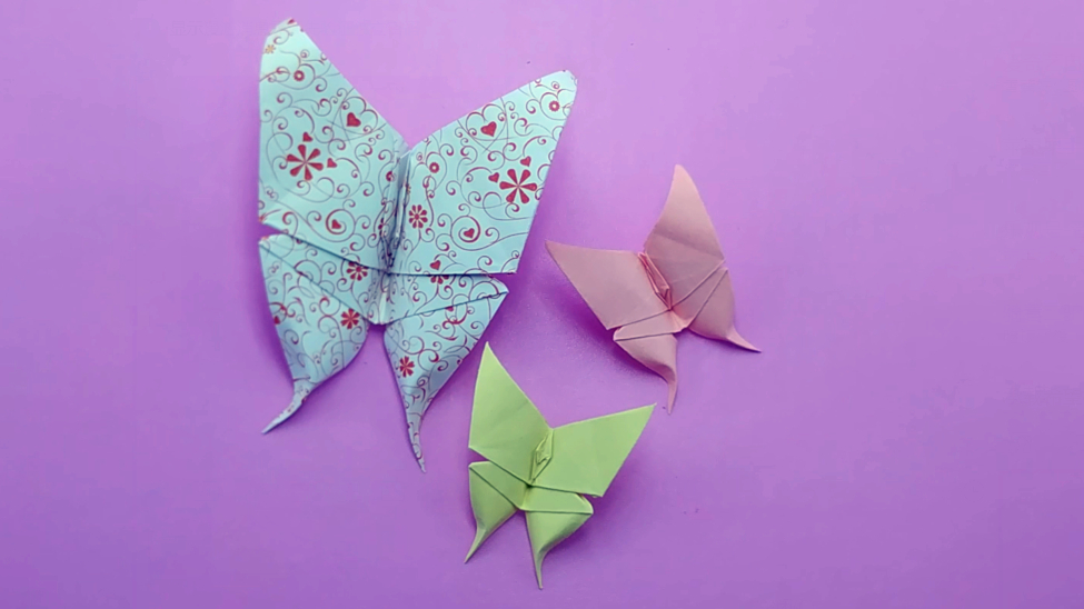 蝴蝶折纸怎么做6个视频