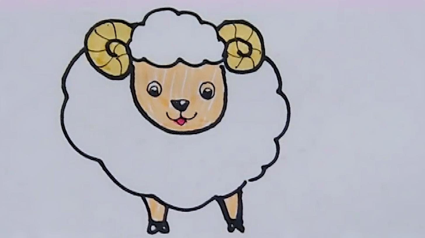 可爱的小羊怎么画