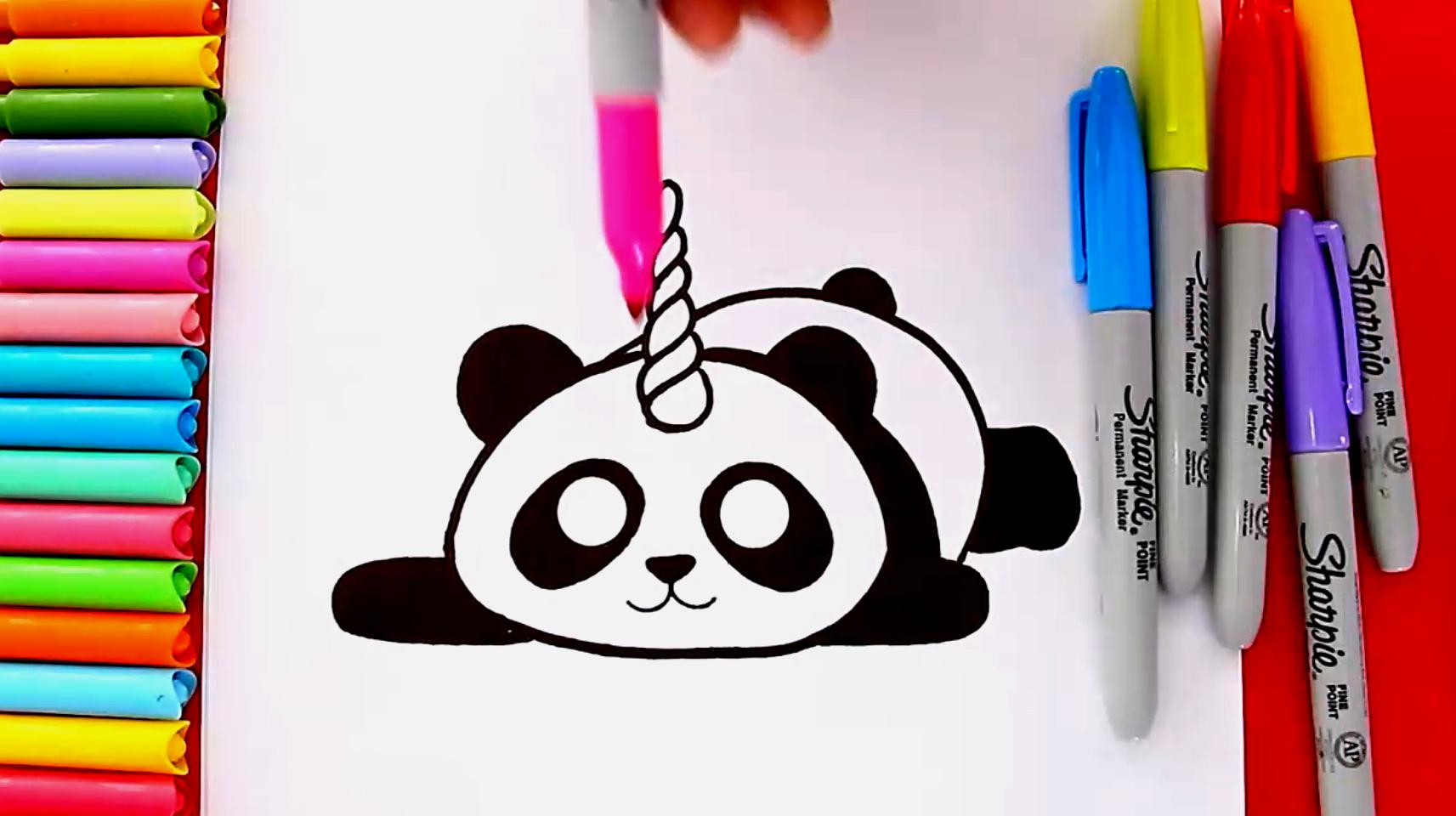 熊猫简笔画怎么画?