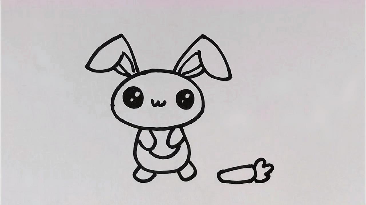 小兔子简笔画怎么画?