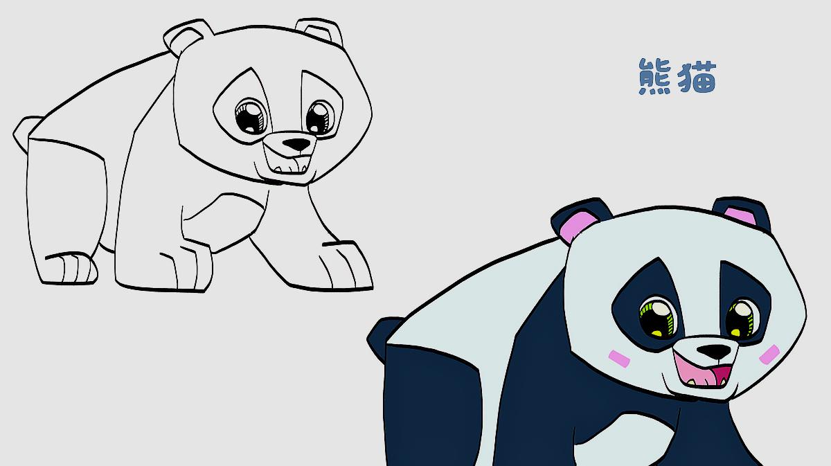 熊猫应该怎么画?