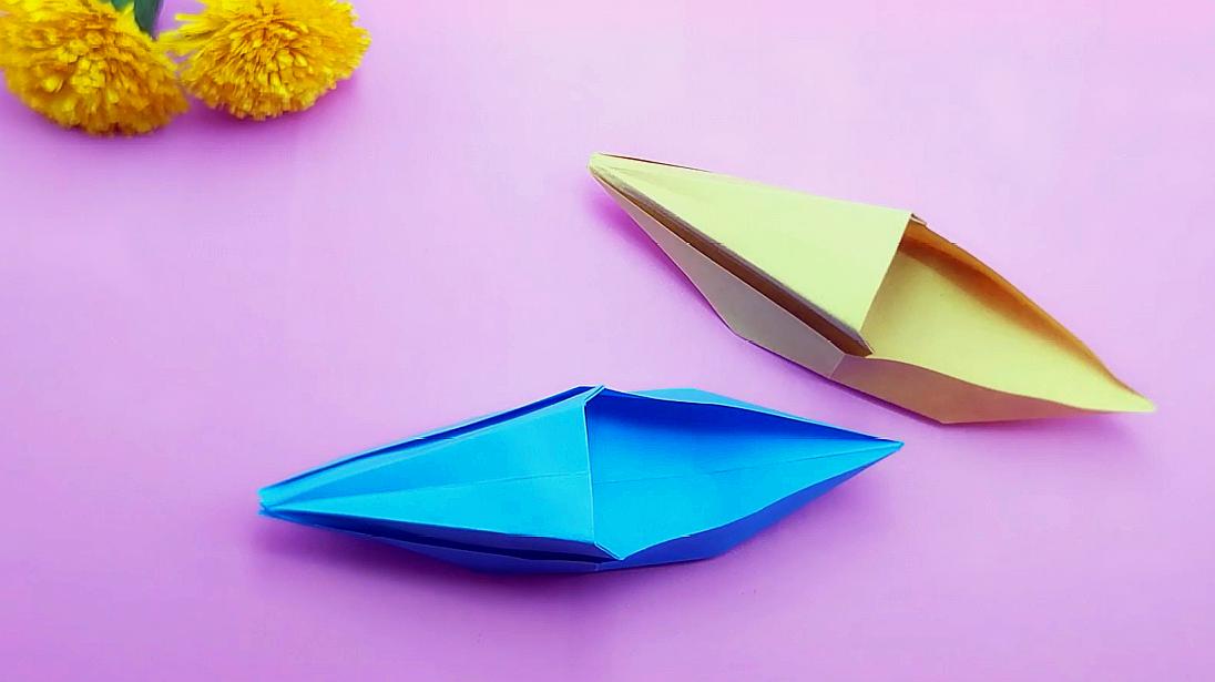 简单易学小船折纸小朋友都能学会