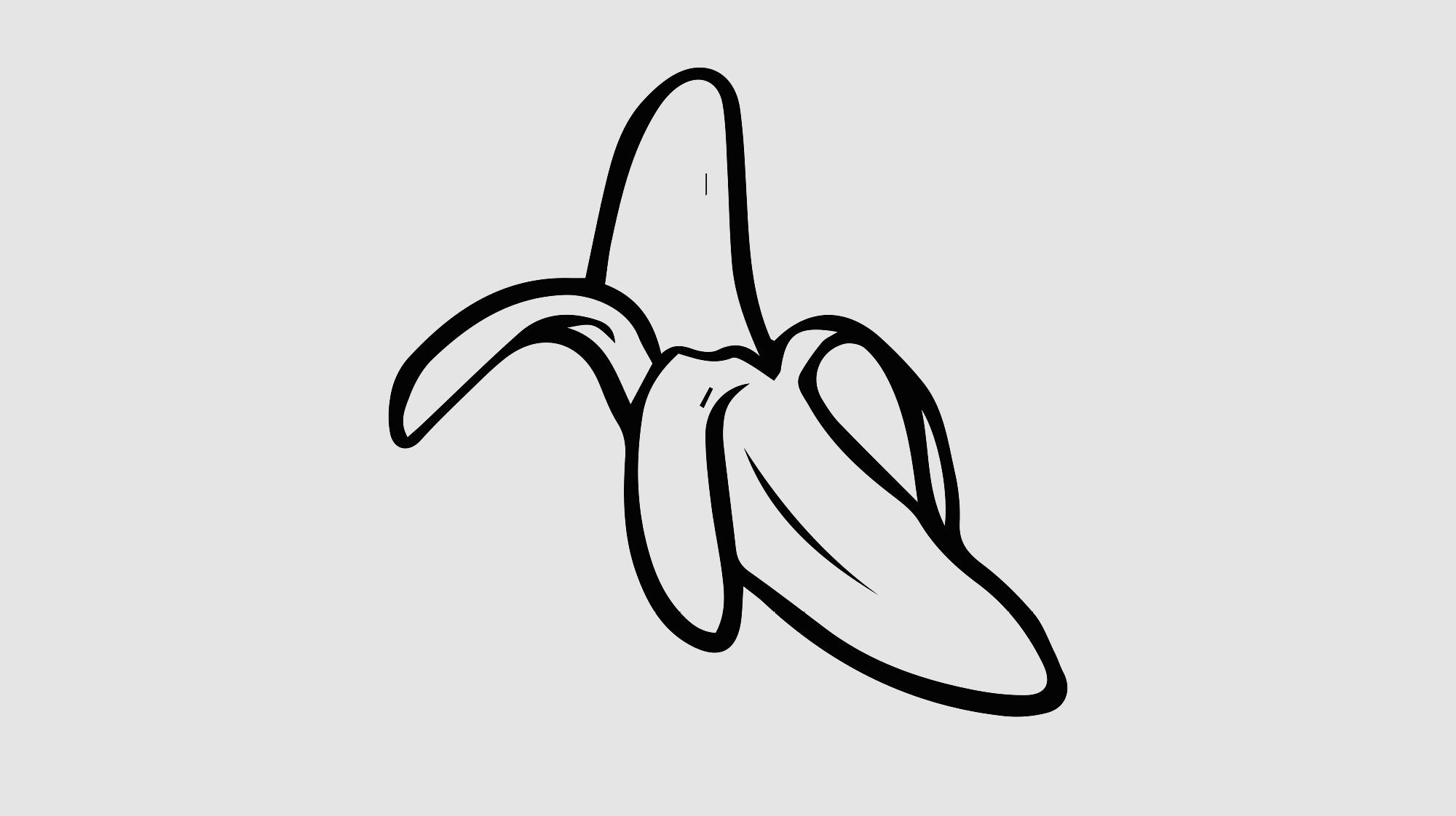 简笔画大全:香蕉的画法