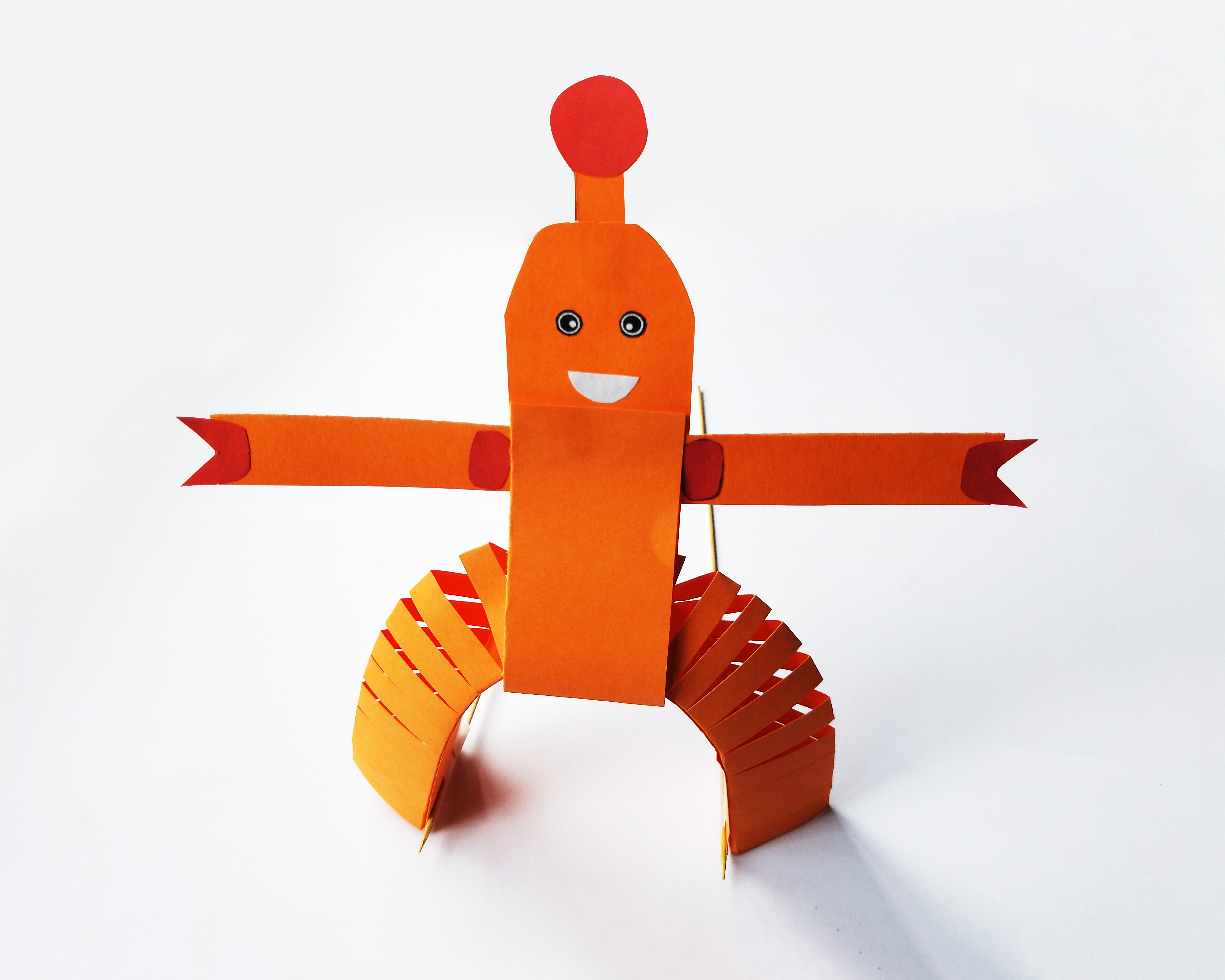 手工制作:皮影机器人,用折纸来做一个自己喜欢的机器人